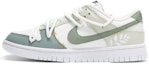 Buy 【訂製球鞋】Nike Dunk Low Retro 葉綠素 清新 綠葉 解構綁帶 簡約潮流 低幫 板鞋 男款 灰綠白