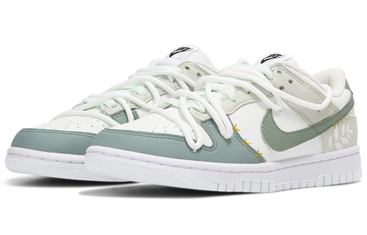 Lookbook [Zapatos Personalizados] Nike Dunk Low Retro 'Hoja Verde Clorofila' DJ6188-101(Team24-男款叶绿素)