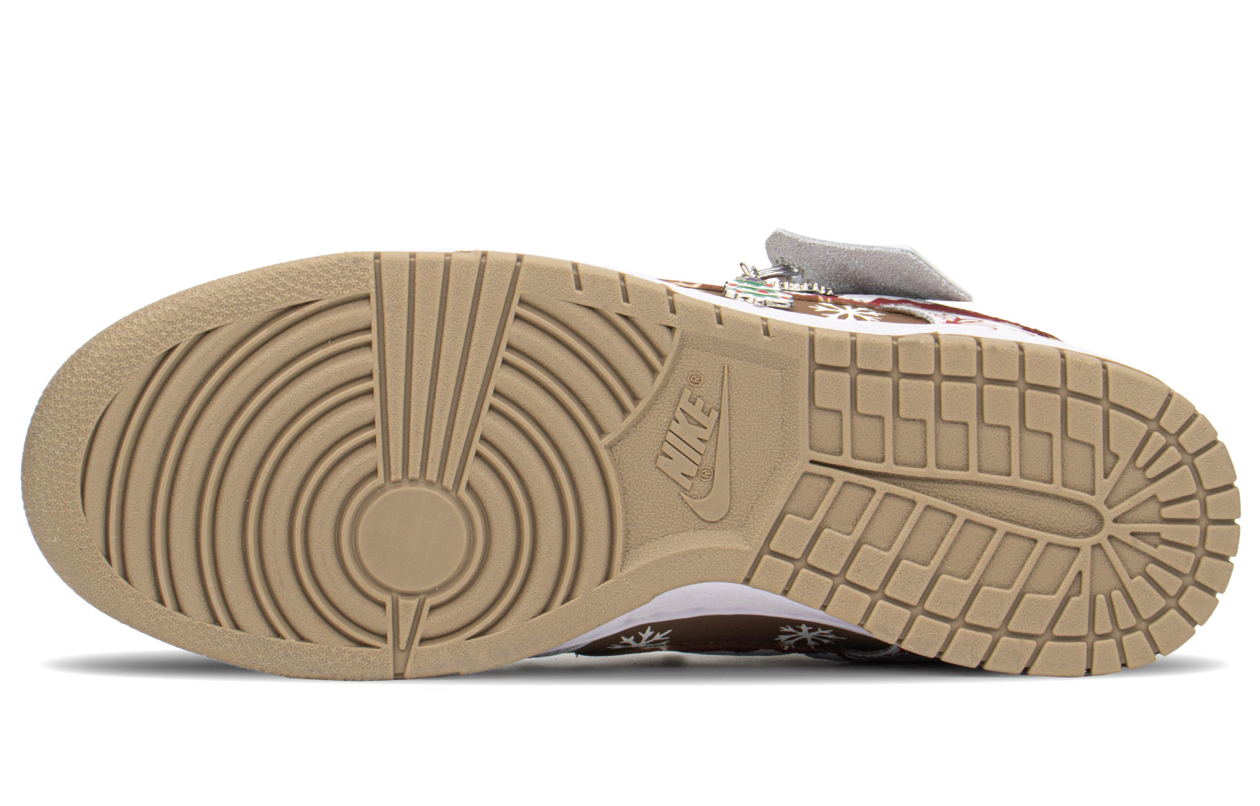 Shop 【定製球鞋】Nike Dunk Low Retro 聖誕禮遇 雪花枝葉 解構禮盒 低幫 板鞋 男款 棕白