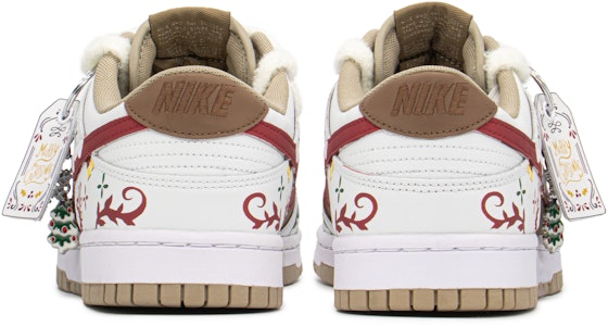 【定製球鞋】Nike Dunk Low Retro 聖誕禮遇 雪花枝葉 解構禮盒 低幫 板鞋 男款 棕白 Purchase 【定製球鞋】Nike Dunk Low Retro 聖誕禮遇 雪花枝葉 解構禮盒 低幫 板鞋 男款 棕白