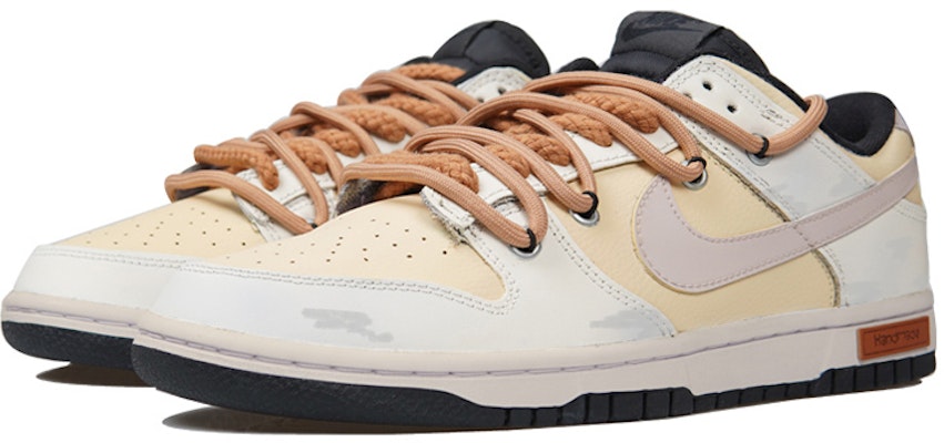 【定製球鞋】 Nike Dunk Low Retro 聖誕節主題 做舊薑餅 大底做舊 棉麻鞋帶 低幫 板鞋 男款 米黃黑 Shop 【定製球鞋】 Nike Dunk Low Retro 聖誕節主題 做舊薑餅 大底做舊 棉麻鞋帶 低幫 板鞋 男款 米黃黑