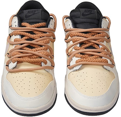 【定製球鞋】 Nike Dunk Low Retro 聖誕節主題 做舊薑餅 大底做舊 棉麻鞋帶 低幫 板鞋 男款 米黃黑 Purchase 【定製球鞋】 Nike Dunk Low Retro 聖誕節主題 做舊薑餅 大底做舊 棉麻鞋帶 低幫 板鞋 男款 米黃黑