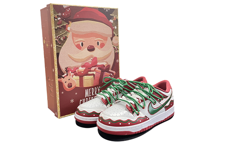 Buy [Kasual Tersuai] Nike Dunk Low Retro 'Christmas Graffiti' DD1391-602(TeamD-男款雪球)