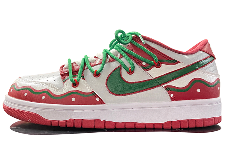 Order [Kasual Tersuai] Nike Dunk Low Retro 'Christmas Graffiti' DD1391-602(TeamD-男款雪球)