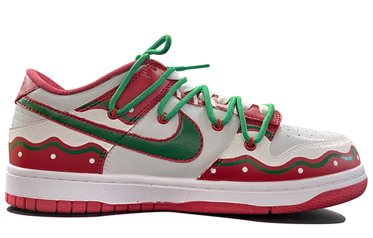 Lookbook [Kasual Tersuai] Nike Dunk Low Retro 'Christmas Graffiti' DD1391-602(TeamD-男款雪球)