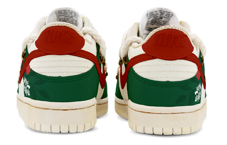Shop [Zapatillas Personalizadas] Nike Dunk Low Retro 'Rojo-Verde Navidad' DJ6188-101(TeamK-圣诞树)