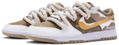 Lookbook 【定制球鞋】Nike Dunk Low Retro 聖誕雪棕 麻繩解構鞋帶 手繪噴繪 低筒 板鞋 男款 白棕