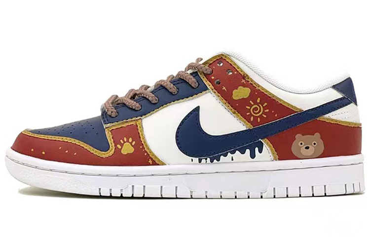 Buy [カスタムシューズ] ナイキ ダンク ロー レトロ “クリスマス テディベア レッド ブルー ホワイト” DJ6188-101(TeamS-圣诞小熊SBOX)
