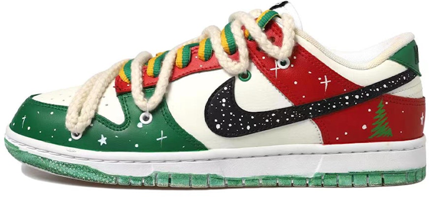 나이키 덩크 로우 레트로 '크리스마스 트리 화이트-레드' (커스텀) DJ6188-101(Team拾玖-圣诞树男S-BOX) Buy 나이키 덩크 로우 레트로 '크리스마스 트리 화이트-레드' (커스텀) DJ6188-101(Team拾玖-圣诞树男S-BOX)
