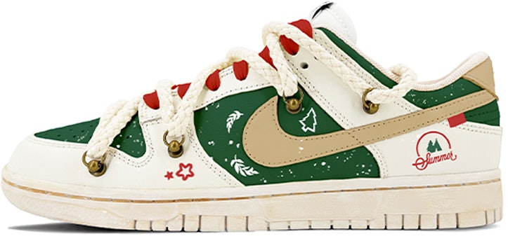 custom-shoes-nike-dunk-low-retro-christmas-vibe-deconstructed-pale-green