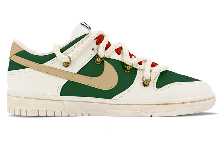 Order 【カスタムシューズ】ナイキ ダンク ロー レトロ「クリスマスバイブ デコンストラクト パールグリーン」 DJ6188-101(TeamK-绿色圣诞)