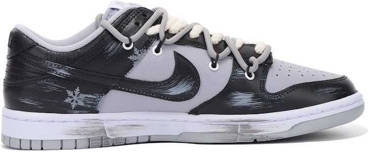 【カスタムシューズ】ナイキ ダンク ロー レトロ『クリスマス バイブ ブラック グレー』 DJ6188-003(Team拾伍-男款黑灰雪花) Order 【カスタムシューズ】ナイキ ダンク ロー レトロ『クリスマス バイブ ブラック グレー』 DJ6188-003(Team拾伍-男款黑灰雪花)