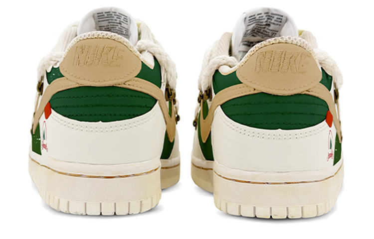 Shop 【カスタムシューズ】ナイキ ダンク ロー レトロ「クリスマスバイブ デコンストラクト パールグリーン」 DJ6188-101(TeamK-绿色圣诞)