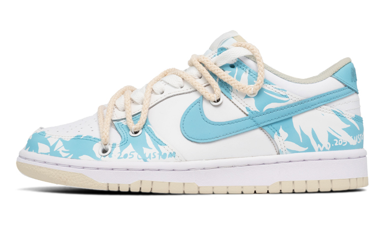 Buy [Sepatu Custom] Nike Dunk Low Retro 'Silhouette Krisan Hawaii' DJ6188-100(Teamfour-男款菊花蓝色)