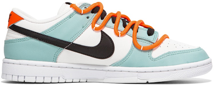 【定製球鞋】 Nike Dunk Low Retro 經典92 復古賽車 解構綁帶 簡約潮流 低筒 板鞋 男款 白綠 Order 【定製球鞋】 Nike Dunk Low Retro 經典92 復古賽車 解構綁帶 簡約潮流 低筒 板鞋 男款 白綠