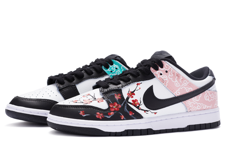 Lookbook 나이키 덩크 로우 레트로 '구름비단 수묵화' (커스텀) DD1391-100(TeanmR-云锦鸳鸯黑白男)