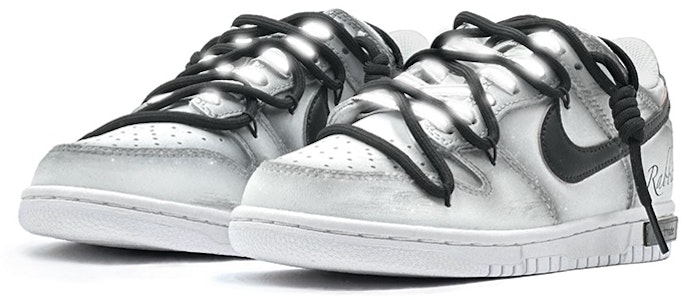 【定製球鞋】 Nike Dunk Low Retro 中國風 CNY兔年 水墨 反光鞋帶 低幫 板鞋 男款 黑白 Lookbook 【定製球鞋】 Nike Dunk Low Retro 中國風 CNY兔年 水墨 反光鞋帶 低幫 板鞋 男款 黑白