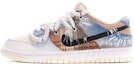 Buy 【定制球鞋】Nike Dunk Low Retro "椰奶" 解構鞋帶 五一出遊主題 嬉皮士 網格布貼皮 手繪噴繪 印第安水印扎染 特殊鞋盒 低幫 板鞋 男款 藍白