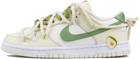 【訂製球鞋】 Nike Dunk Low retro 椰奶 夏日酪梨 清新百搭 簡約解構 低筒 板鞋 男款 白米綠 Order 【訂製球鞋】 Nike Dunk Low retro 椰奶 夏日酪梨 清新百搭 簡約解構 低筒 板鞋 男款 白米綠