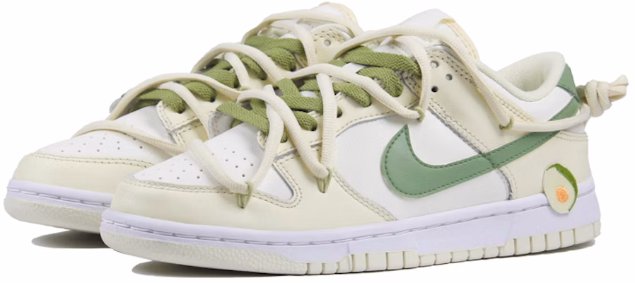 나이키 덩크 로우 레트로 '코코넛밀크-썸머아보카도' (커스텀) DJ6188-100(TeamJ-夏日牛油果box) Lookbook 나이키 덩크 로우 레트로 '코코넛밀크-썸머아보카도' (커스텀) DJ6188-100(TeamJ-夏日牛油果box)