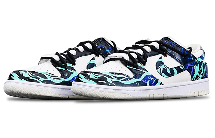 Lookbook [定制鞋] 耐克Dunk Low复古'椰奶 - 阿卡丽夏季清凉' DJ6188-100(Teamone-男款阿卡丽)