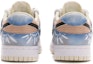 Shop 【定制球鞋】Nike Dunk Low Retro "椰奶" 解構鞋帶 五一出遊主題 嬉皮士 網格布貼皮 手繪噴繪 印第安水印扎染 特殊鞋盒 低幫 板鞋 男款 藍白