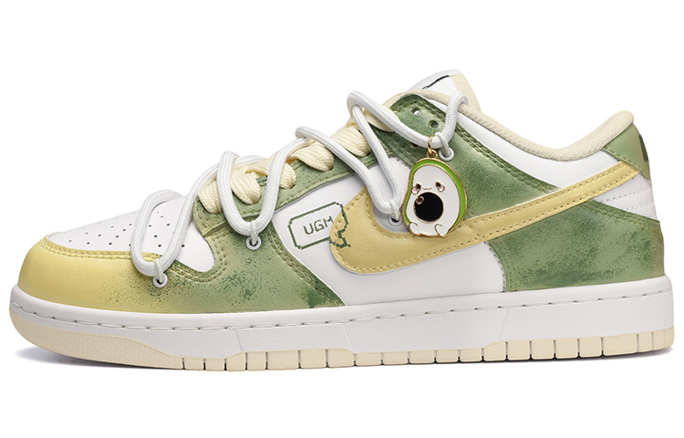 Buy [Kasut Custom] Nike Dunk Low Retro 'Santan Kelapa Avokado' DJ6188-100(TeamE-男款牛油果黄绿)