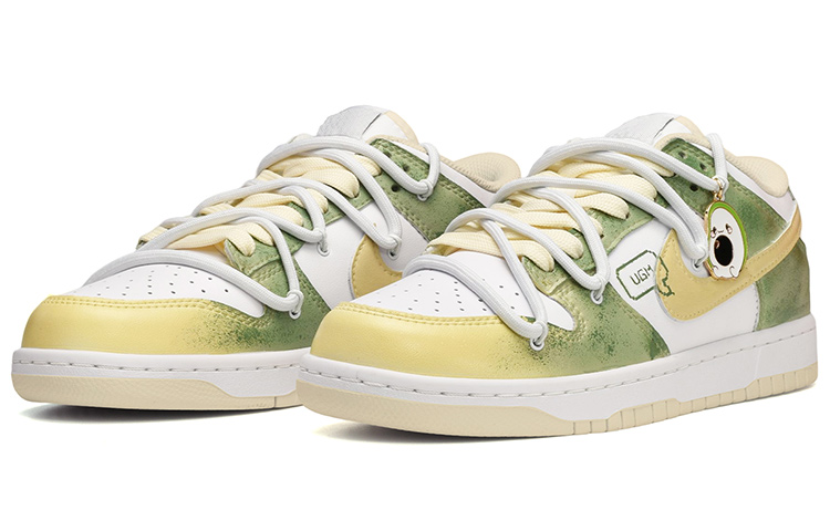 Lookbook [Kasut Custom] Nike Dunk Low Retro 'Santan Kelapa Avokado' DJ6188-100(TeamE-男款牛油果黄绿)
