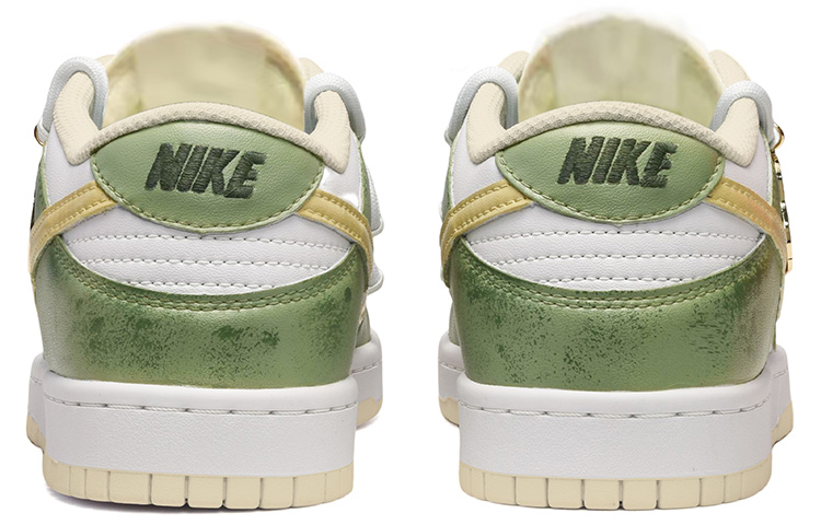 Shop [Kasut Custom] Nike Dunk Low Retro 'Santan Kelapa Avokado' DJ6188-100(TeamE-男款牛油果黄绿)