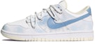 Buy 【定製球鞋】Nike Dunk Low Retro Coconut Milk 染色 牛仔布貼 潮流 低幫 板鞋 男款 藍白