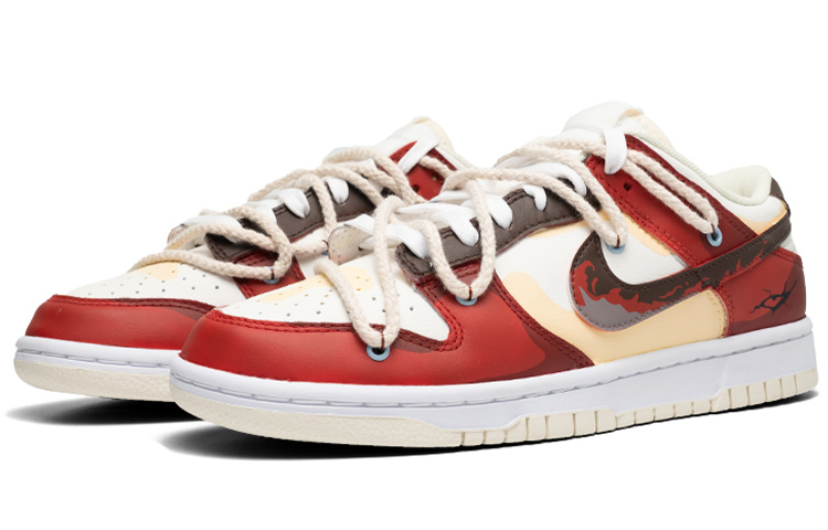 Lookbook [Kasut Custom] Nike Dunk Low Retro 'Coconut Milk Blood Beast' DJ6188-100(Teamfour-男款热血异兽红色)