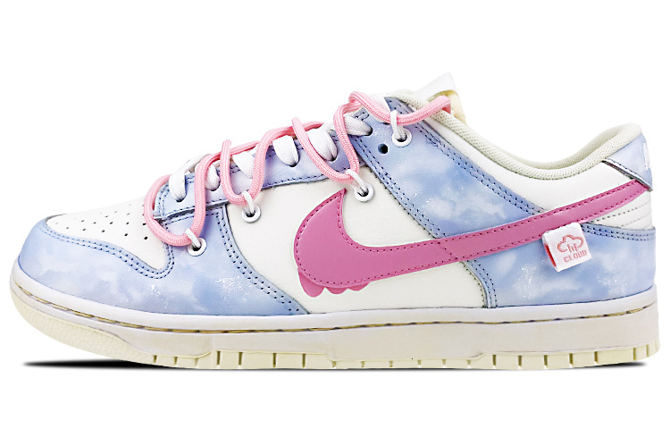 Buy [定制鞋] 耐克Dunk Low复古“椰奶解构流云粉红” DJ6188-100(Team叁-男款云朵解构S-BOX)