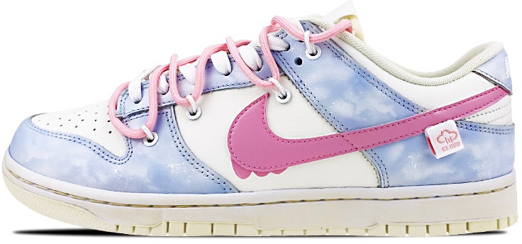 custom-shoes-nike-dunk-low-retro-coconut-milk-deconstructed-flowing-pink-clouds