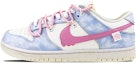 Buy 【定製球鞋】 Nike Dunk Low Retro 是在玩鞋 禮盒 椰奶 解構 流淌 粉色雲朵 低筒 板鞋 男款 藍粉紫