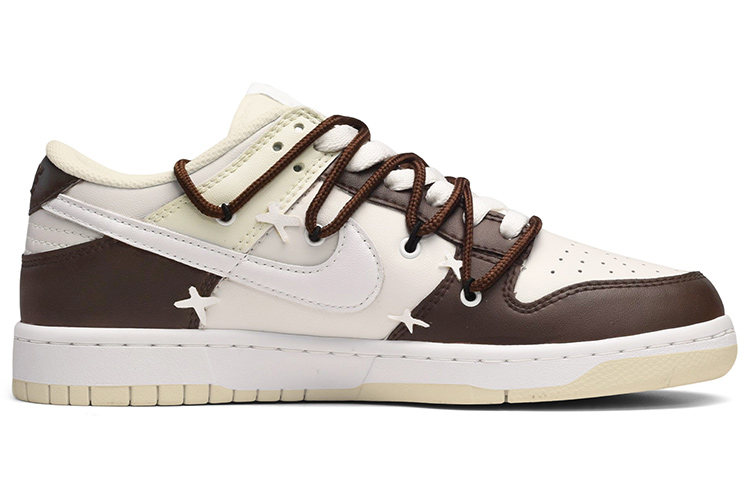 Order [Sepatu Kustom] Nike Dunk Low Retro 'Coconut Milk Deconstructed' DJ6188-100(TeamE-男款鬼脸白棕)