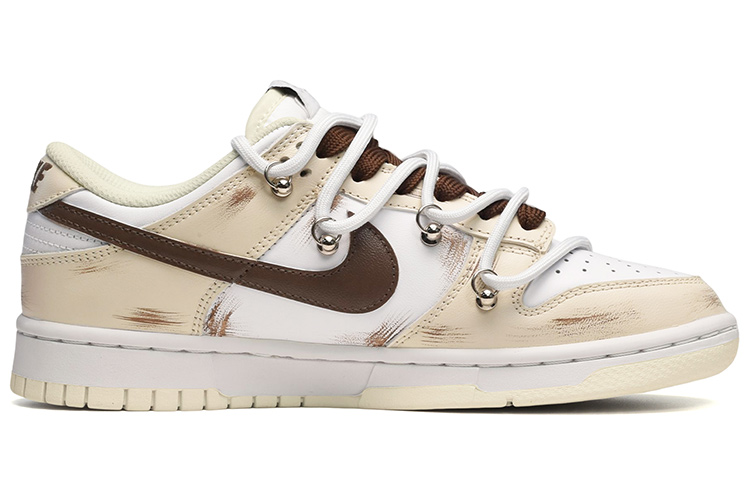 Order [Kasut Kustom] Nike Dunk Low Retro 'Coconut Milk Deconstructed Cat Graffiti' DJ6188-100(TeamE-男款猫咪涂鸦米白棕)