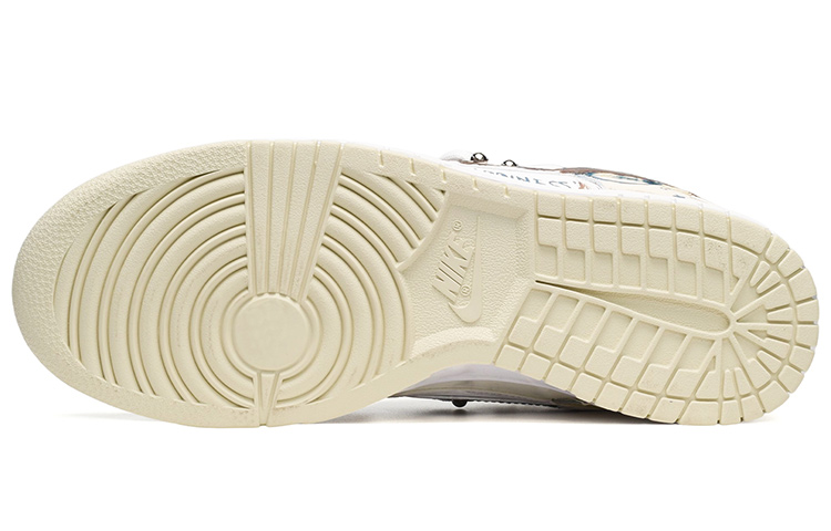 Purchase [Kasut Kustom] Nike Dunk Low Retro 'Coconut Milk Deconstructed Cat Graffiti' DJ6188-100(TeamE-男款猫咪涂鸦米白棕)