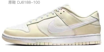 【カスタムシューズ】ナイキ ダンクロー レトロ ココナッツミルク解体風 DJ6188-100(Team拾伍-男款纸飞机S-BOX) 1