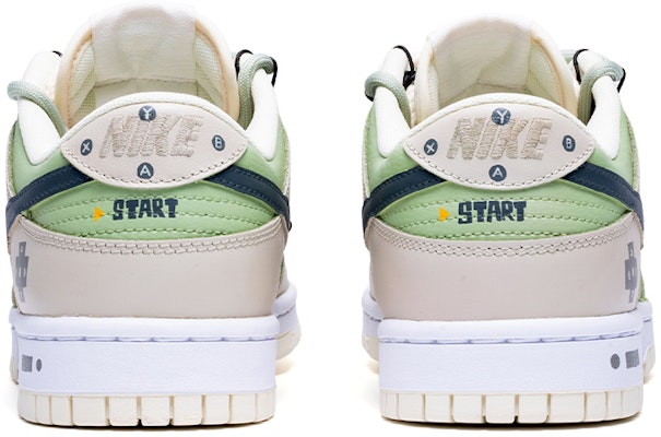 나이키 덩크 로우 레트로 '코코넛 밀크 게임 콘솔 커스텀' DJ6188-100(TeamR-男款游戏机黑绿) Shop 나이키 덩크 로우 레트로 '코코넛 밀크 게임 콘솔 커스텀' DJ6188-100(TeamR-男款游戏机黑绿)