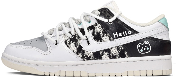 custom-shoes-nike-dunk-low-retro-coconut-milk-houndstooth