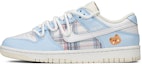 Buy 【定制球鞋】 Nike Dunk Low Retro "椰奶色" JK風限定 格紋貼布 禮物 潮流 特殊鞋盒 低幫 板鞋 男款 白藍
