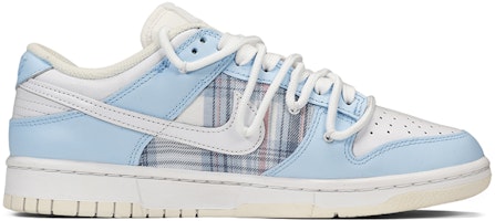 【定制球鞋】 Nike Dunk Low Retro "椰奶色" JK風限定 格紋貼布 禮物 潮流 特殊鞋盒 低幫 板鞋 男款 白藍 Order 【定制球鞋】 Nike Dunk Low Retro "椰奶色" JK風限定 格紋貼布 禮物 潮流 特殊鞋盒 低幫 板鞋 男款 白藍