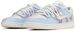 Lookbook 【定制球鞋】 Nike Dunk Low Retro "椰奶色" JK風限定 格紋貼布 禮物 潮流 特殊鞋盒 低幫 板鞋 男款 白藍