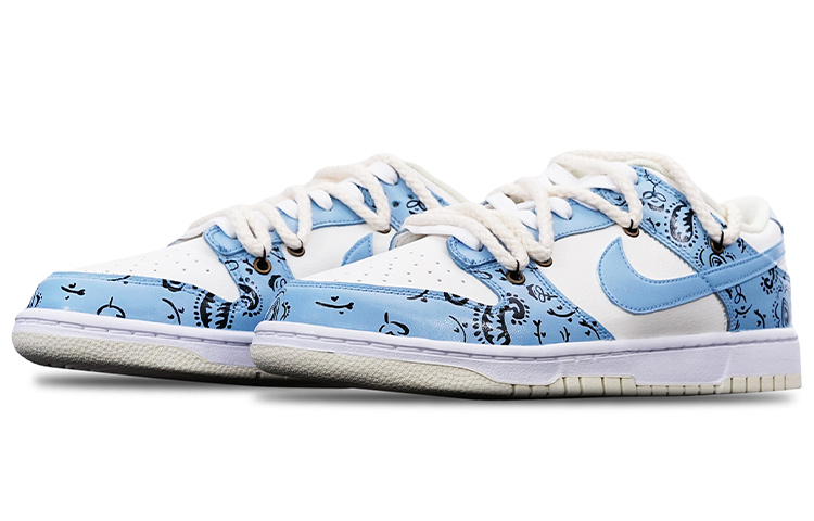 Lookbook [カスタムシューズ] ナイキ ダンク ロー レトロ 'ココナッツミルク ミスティーブルー' DJ6188-100(TeamT-腰果花雾霾蓝S-BOX)
