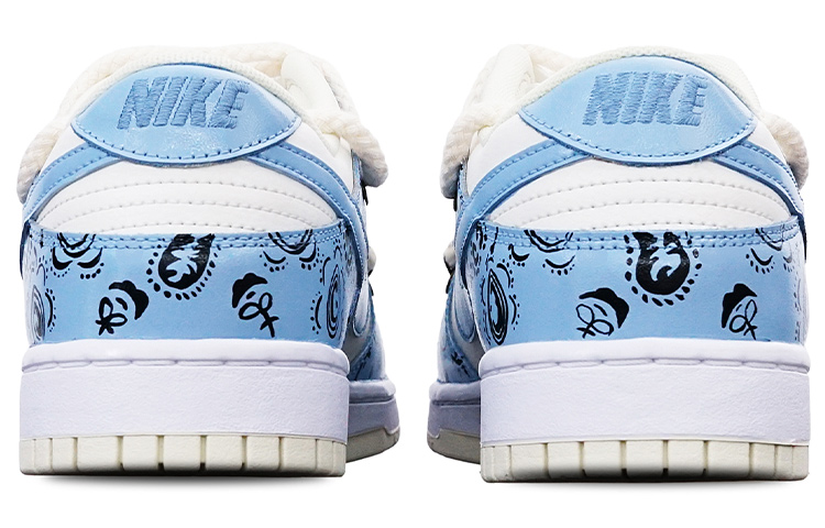 Shop [カスタムシューズ] ナイキ ダンク ロー レトロ 'ココナッツミルク ミスティーブルー' DJ6188-100(TeamT-腰果花雾霾蓝S-BOX)