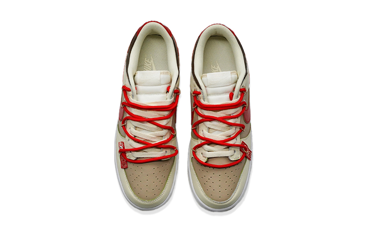 Purchase [Zapatos Personalizados] Nike Dunk Low Retro 'Leche de Coco Año Nuevo' DJ6188-100(TeamF-男款铜钱)