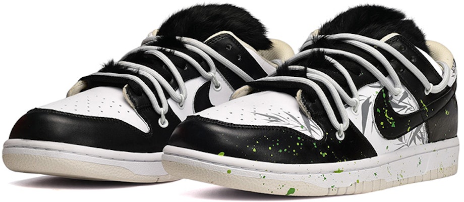 ナイキ ダンク ロー レトロ 'ココナッツミルクパンダ' カスタムシューズ DJ6188-100(TeamE-男款墨竹熊猫黑白绿) Lookbook ナイキ ダンク ロー レトロ 'ココナッツミルクパンダ' カスタムシューズ DJ6188-100(TeamE-男款墨竹熊猫黑白绿)