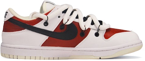 나이키 덩크 로우 레트로 '코코넛 밀크 슬램덩크' (커스텀) DJ6188-100(TeamE-男款皮贴红黑白) Order 나이키 덩크 로우 레트로 '코코넛 밀크 슬램덩크' (커스텀) DJ6188-100(TeamE-男款皮贴红黑白)