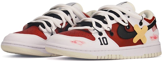 나이키 덩크 로우 레트로 '코코넛 밀크 슬램덩크' (커스텀) DJ6188-100(TeamE-男款皮贴红黑白) Lookbook 나이키 덩크 로우 레트로 '코코넛 밀크 슬램덩크' (커스텀) DJ6188-100(TeamE-男款皮贴红黑白)