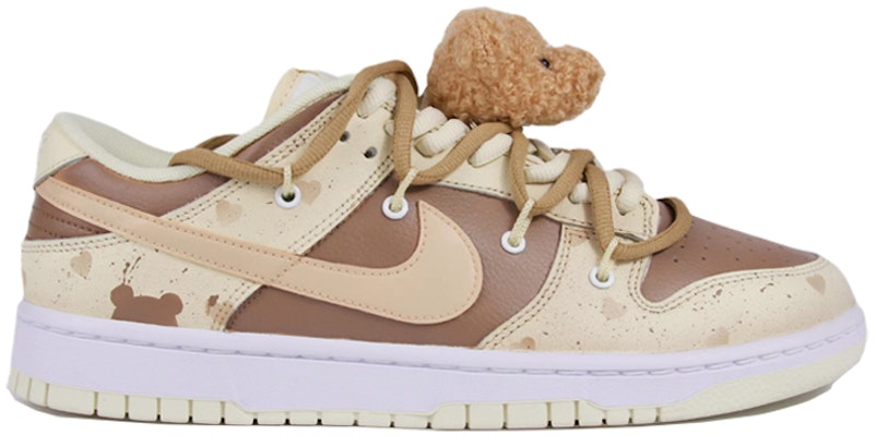 【定制鞋款】耐克Dunk Low复古‘椰奶情人节’ DJ6188-100(TeamJ-男款喷绘米棕小熊) Order 【定制鞋款】耐克Dunk Low复古‘椰奶情人节’ DJ6188-100(TeamJ-男款喷绘米棕小熊)